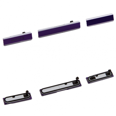 Kit botones-tapas laterales Sony Xperia Z1 L39H... Morado