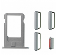 Kit tarjetero sim, botones... gris iPhone 6s