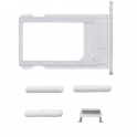 Kit tarjetero sim, botones... gris plata iPhone 6s