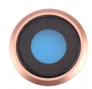 Lente Camara con Embellecedor iPhone 8 Dorado