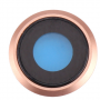 Lente Camara con Embellecedor iPhone 8 Dorado
