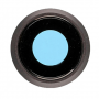 Lente Camara con Embellecedor iPhone 8 Gris Plata Negra