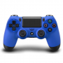 Mando PS4 Inalambrico Color Azul  y Negro Compatible