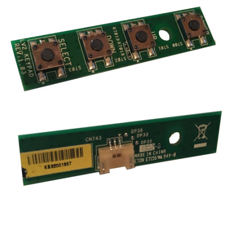 Módulo Botonera KB32001897 ET156 Toshiba 32L4333D SWAP