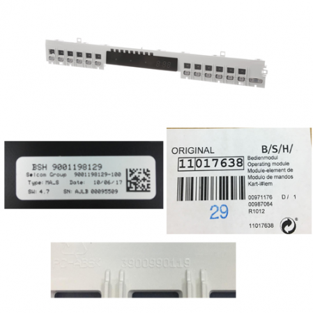 Modulo Control Lavavajillas B/S/H 11017638