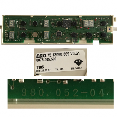 Modulo Electronico Vitro TEKA IR640 EGO.75.13060.809 V0.51
