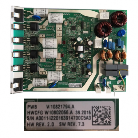 Modulo Electronico Whirpool 3B Dual Zone Hybrid W10467059 Rev.E1