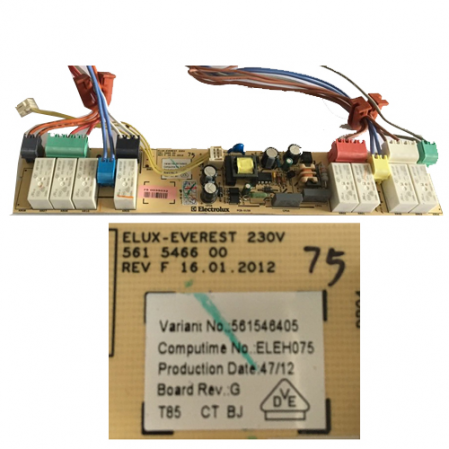 Modulo Electronico Zanussi ZEV6332FBA 561 5466 00 Rev F SWAP
