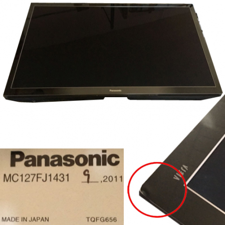 Panel Panasonic TX-P50GT30E MC127FJ1431 con Tara en Marco