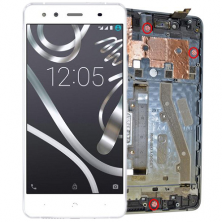 Pantalla Completa Bq Aquaris X5 Plus Blanco Plata