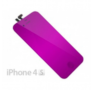 Pantalla iPhone 4S Color Morado Espejo