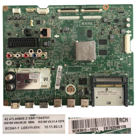 Placa Main LG 42LA660S EAX64797004(1.1) EBR76348701 SWAP