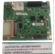 Placa Main LG 43LF510V EAX66453204 (1.1) EBR79594638 EBT64049802