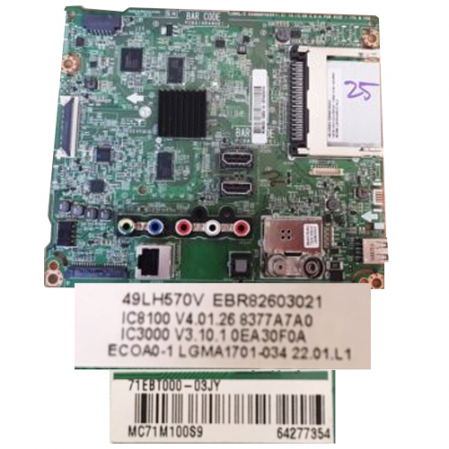 Placa Main LG 49LH570V EAX66873003(1.0) 71EBT000