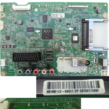 Placa Main LG EBT62174292 LC21C/LC21B EAX64910001 (1.0)