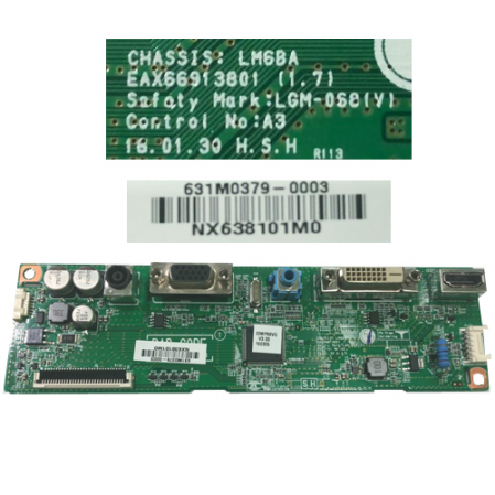 Placa Main Monitor  LG 22MP68VQ-P EAX66913801 (1.7) 631M0379-000