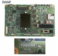Placa Main PE1000 V28A001325A1 A TOSHIBA 40TL838 SWAP Placa Main PE1000 V28A001325A1 A TOSHIBA 40TL838 SWAP