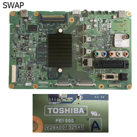 Placa Main PE1000 V28A001325A1 A TOSHIBA 40TL838 SWAP