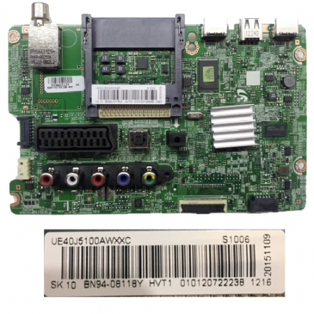 Placa Main SAMSUNG UE40J5100AWXXC BN94-08118Y BN41-02098B
