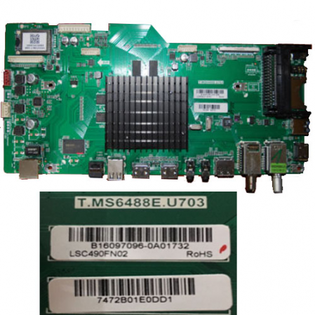 Placa Main T.MS6488E.U703 Sharp LC-49CUF8472ES