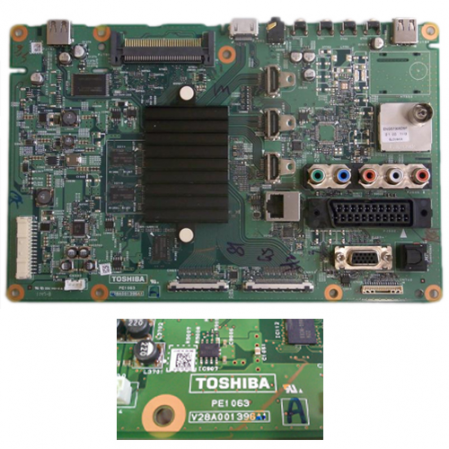 Placa Main TOSHIBA PE1063 A V28A001396A1 + ENGS7305D5F