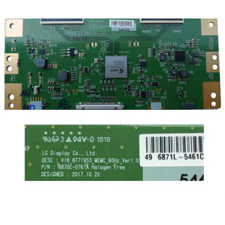 Placa T-Con Sony KD-49XF7596 6870c-0761A SWAP