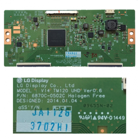 Placa Tcon 6870C-0502C LG 49UB850V-ZD/49UF695V