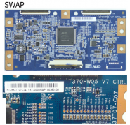 Placa TCon Samsung T370HW05 V7 CTRL BD 37T07 - C07 SWAP