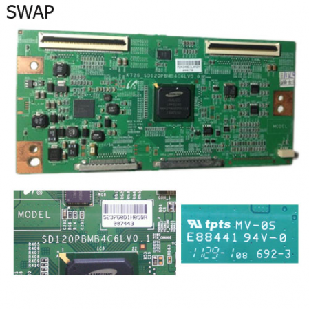 Plca TCon SD120PBMB4C6LV0.1 TOSHIBA 40TL838 SWAP