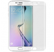 Protector Cristal Templado Samsung Galaxy S7 Edge Curvado Blanco