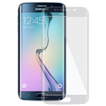 Protector Templado Curvado Blanco Samsung Galaxy S6 edge G925F