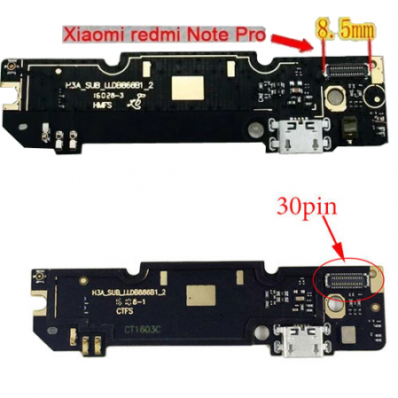 Sub-Pcb c. carga, microfono... Xiaomi Redmi Note 3 Pro 30 pines
