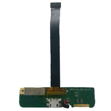 Subplaca con flex, conector USB y vibrador Negro Primux Delta 4