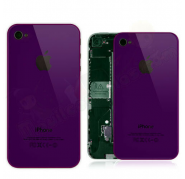 Tapa Bateria iPhone 4G Morado Espejo