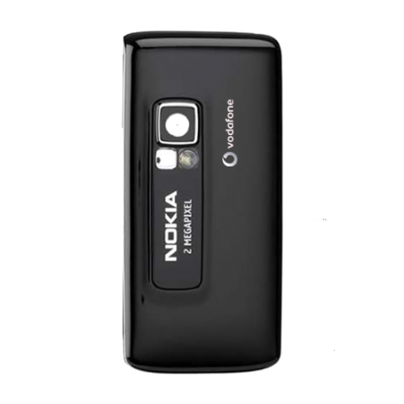 Tapa bateria nokia 6288 negra Logo vodafone (swap)
