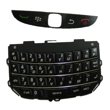 Teclado Completo Blackberry 9800 Negro