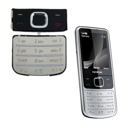 Teclado completo nokia 6700 classic negro-plata