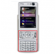 Teclado completo nokia n95 exterior e interior plata