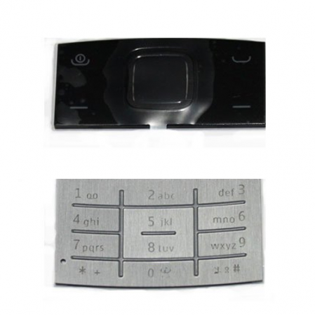 Teclado completo NOKIA X3 negro-plata