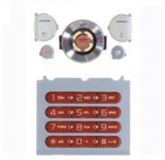 Teclado Completo Sonyericsson W580 Blanco/Naranja Teclado Completo Sonyericsson W580 Blanco/Naranja