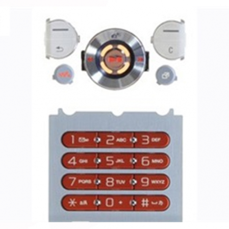 Teclado Completo Sonyericsson W580 Blanco/Naranja