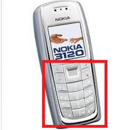 Teclado Nokia 3120 Gris