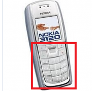 Teclado Nokia 3120 Plata