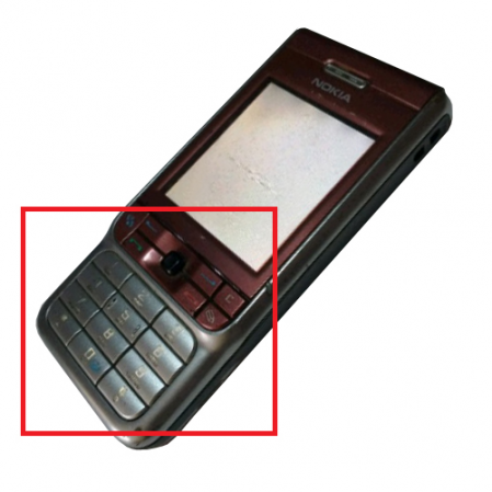 Teclado Nokia 3230 Rojo