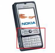 Teclado Nokia 3250 Plata
