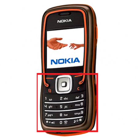 Teclado Nokia 5500 con Ventana Roja