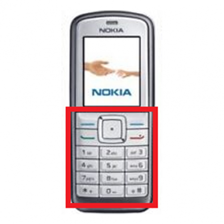 Teclado Nokia 6070 Plata