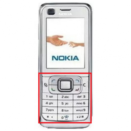 Teclado Nokia 6120c Blanco