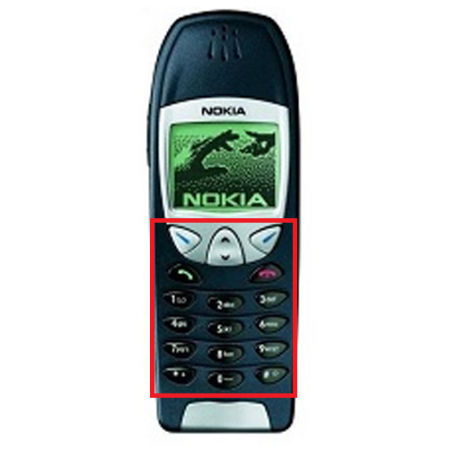 Teclado Nokia 6210 Gris