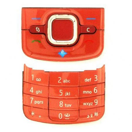 Teclado Nokia Completo 6210n Navigator Rojo